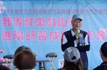 石岡區梅子里長郭光勇致詞