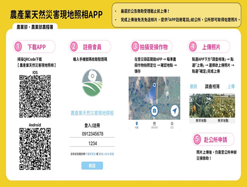 農產業天然災害現地照相app介紹