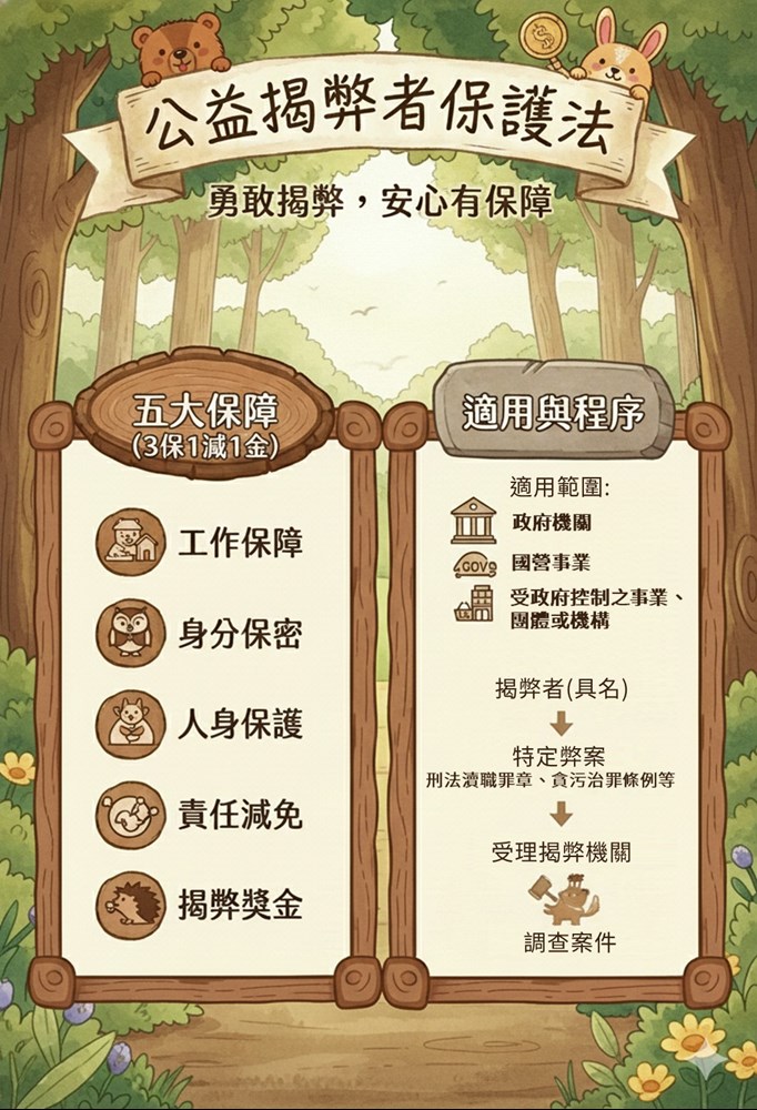 公益揭弊者保護法海報