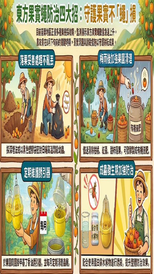 東方果實蠅防治4大招