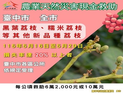 農業天然災害現金救助