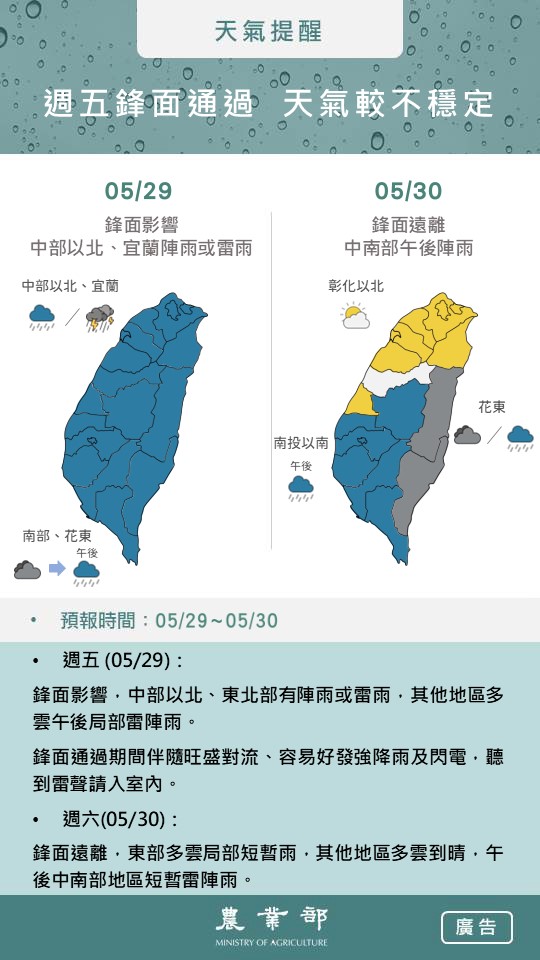 農業氣象1150529-0530