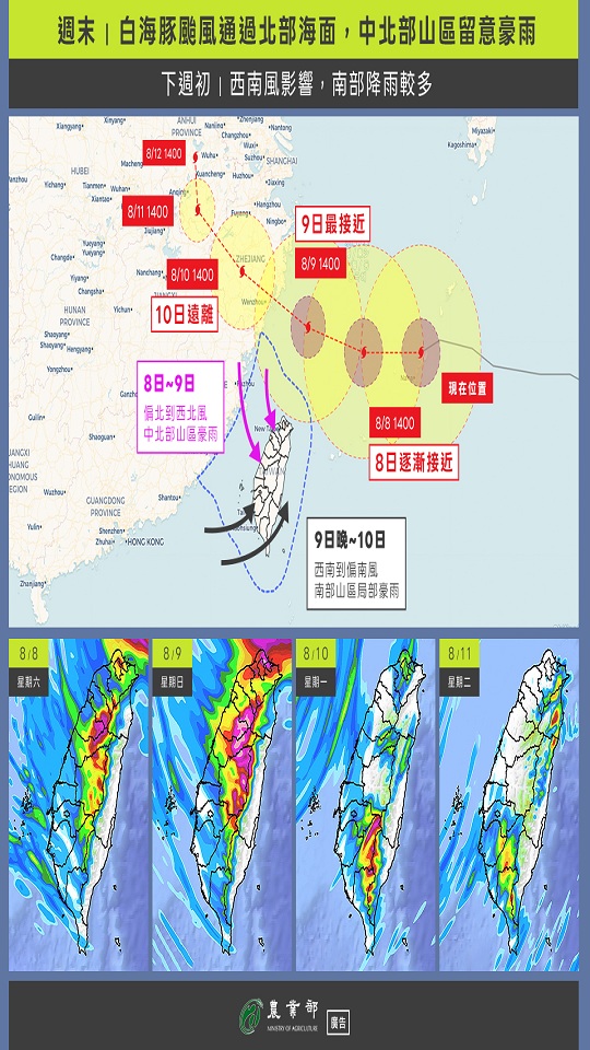 1150807白海豚颱風影響週末