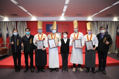 中市4名廚師獲金帽獎  中市府感謝為台中爭光